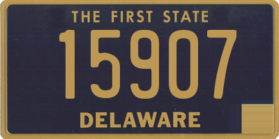 DE license plate 15907