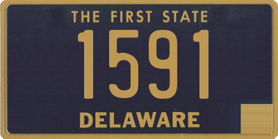 DE license plate 1591