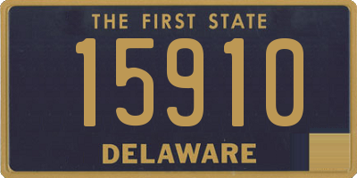 DE license plate 15910