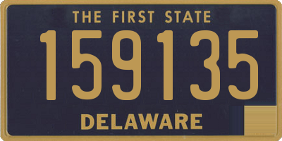 DE license plate 159135