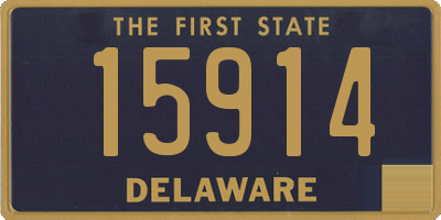 DE license plate 15914