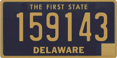 DE license plate 159143