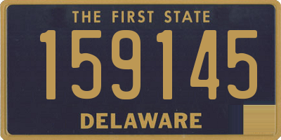 DE license plate 159145