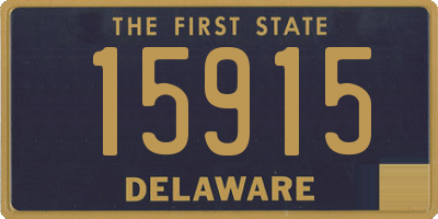 DE license plate 15915