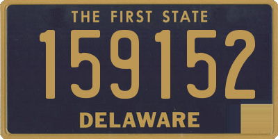 DE license plate 159152