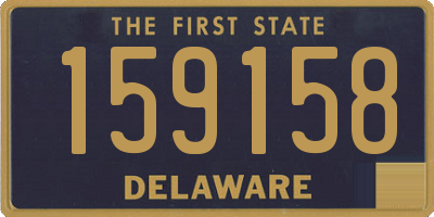 DE license plate 159158