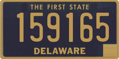 DE license plate 159165