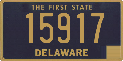 DE license plate 15917