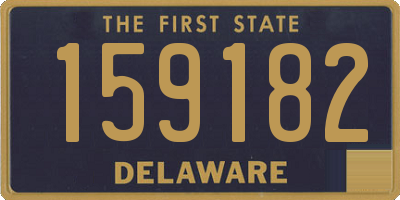 DE license plate 159182