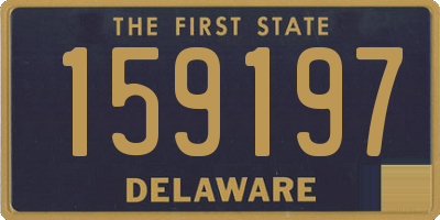 DE license plate 159197