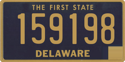 DE license plate 159198