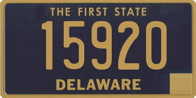 DE license plate 15920