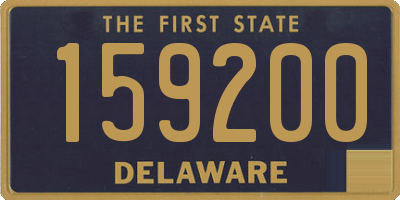 DE license plate 159200