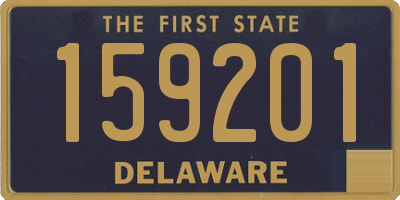 DE license plate 159201