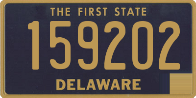 DE license plate 159202