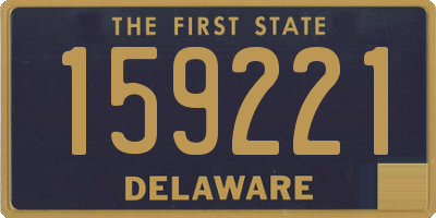 DE license plate 159221