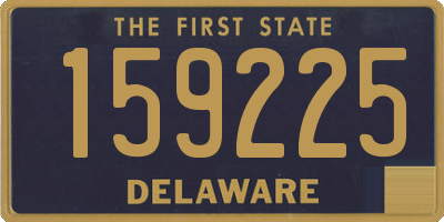 DE license plate 159225