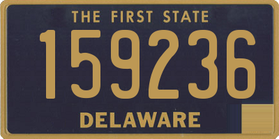 DE license plate 159236