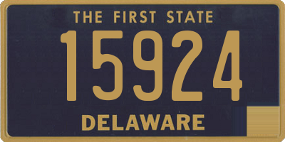 DE license plate 15924