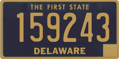 DE license plate 159243