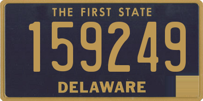 DE license plate 159249