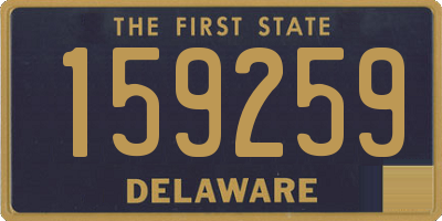 DE license plate 159259