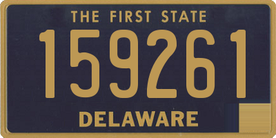 DE license plate 159261