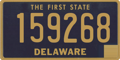 DE license plate 159268