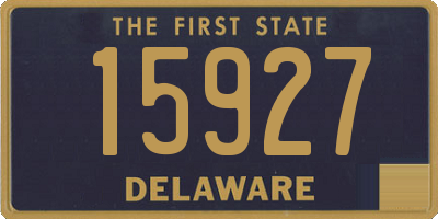 DE license plate 15927