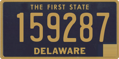 DE license plate 159287