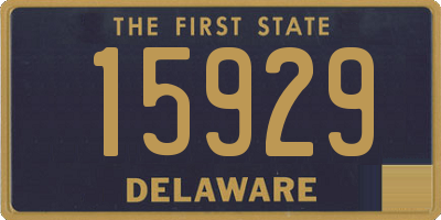 DE license plate 15929