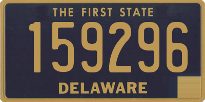 DE license plate 159296