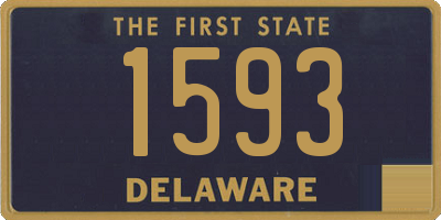 DE license plate 1593