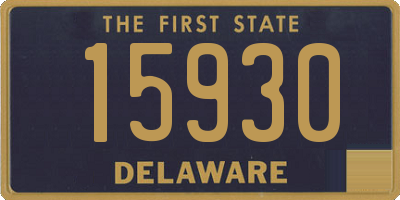 DE license plate 15930