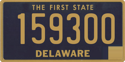 DE license plate 159300