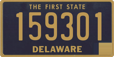 DE license plate 159301