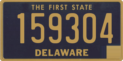 DE license plate 159304