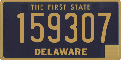 DE license plate 159307