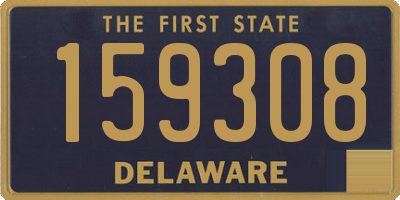 DE license plate 159308