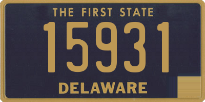 DE license plate 15931