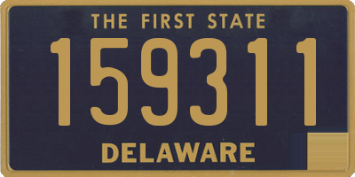 DE license plate 159311