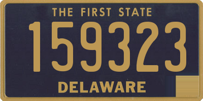 DE license plate 159323