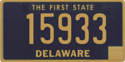 DE license plate 15933