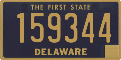 DE license plate 159344