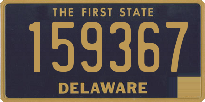 DE license plate 159367