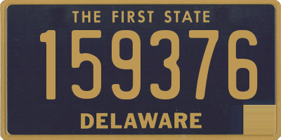 DE license plate 159376