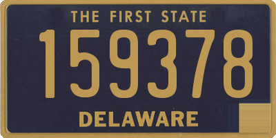 DE license plate 159378