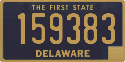 DE license plate 159383