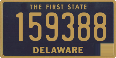 DE license plate 159388