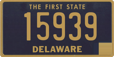 DE license plate 15939